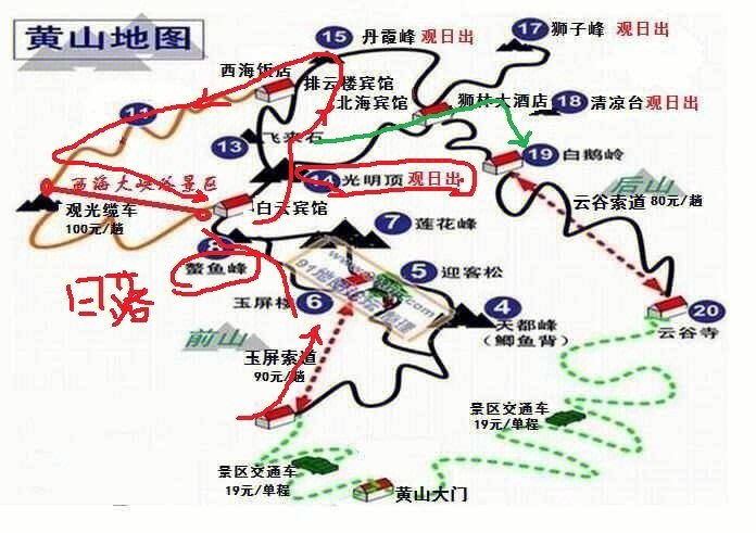 黄山路线推荐最新攻略